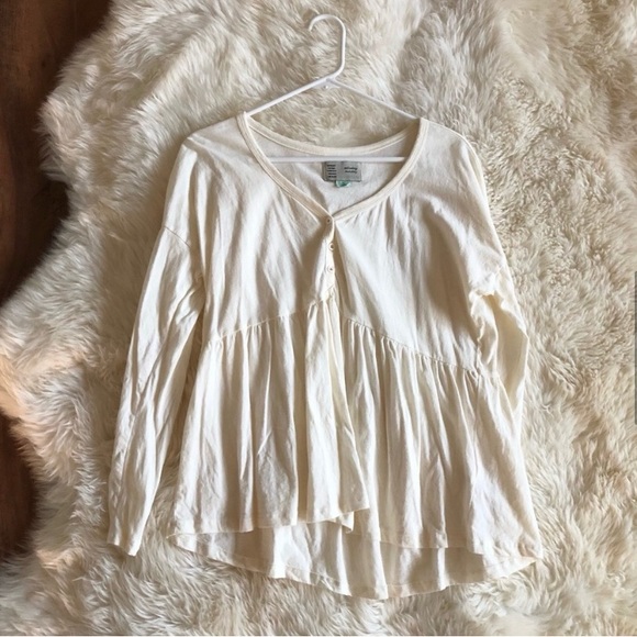 Saturday/Sunday Montana Babydoll Top Long Sleeve S - Picture 5 of 8